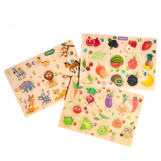Keitherns 3-in-1 Wooden Educational Puzzle